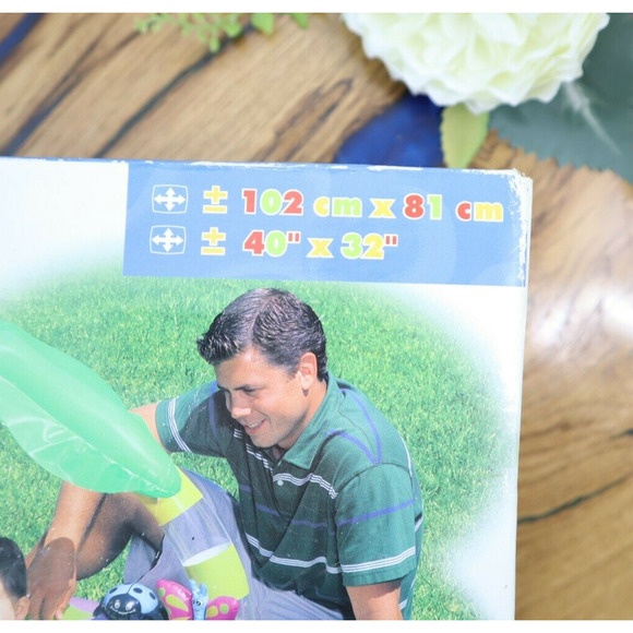 Retro Intex The Wet Set Tropical Vinyl Inflatable Baby Pool New Old Stock SEALED - Picture 4 of 7